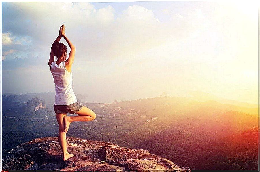 Yoga at sunrise