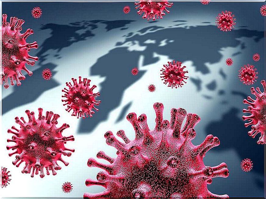 Changes in the genome of a virus