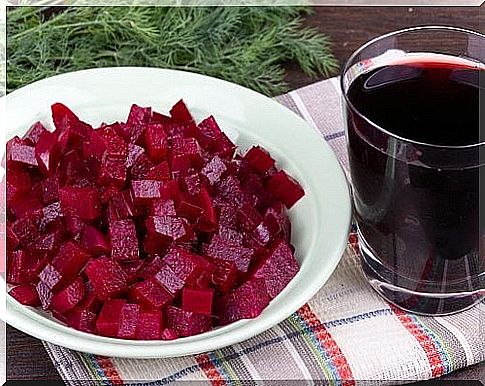 Ingredients for beetroot salad