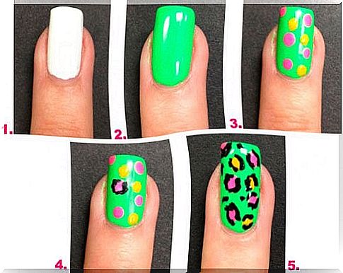 white background for beautiful fingernails