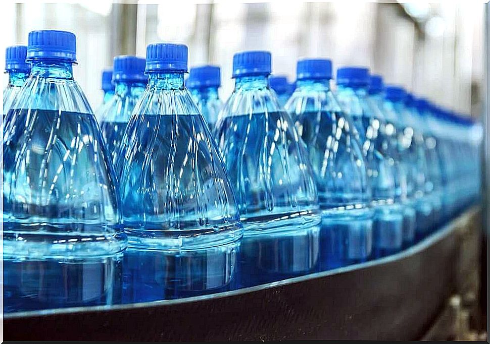 Mineral water is bought in bottles