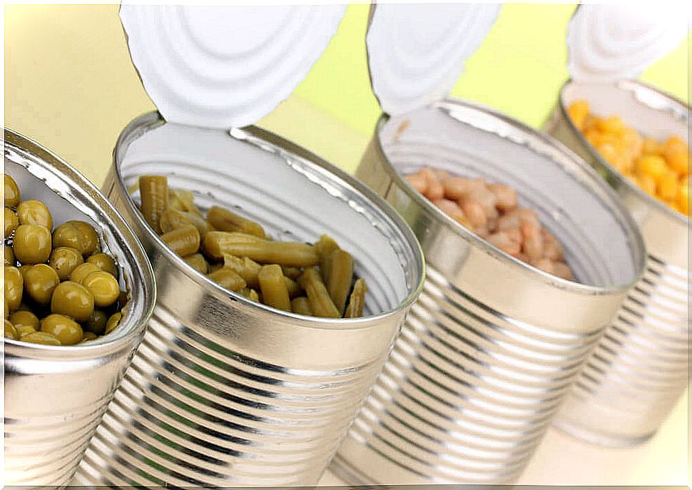 Avoid canned processed foods